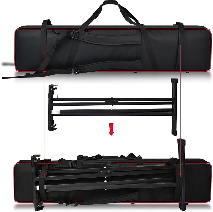[Bag Only] Piano keyboard Case Compatible with Yamaha P71/P45P/143B 88 Key Weighted Slim Digital Pianos, Travel Carrying Holder for Electric Mechanical Keyboard Stand Performing Outdoors Home Practice