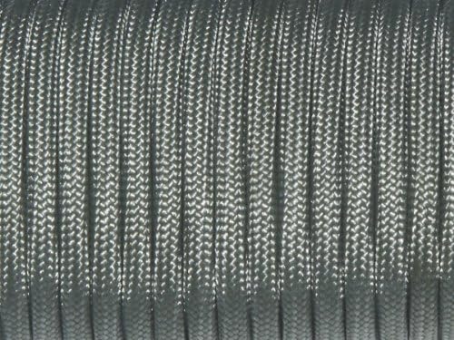 7 Strand Core 550lb Paracord Parachute Cord Lanyard Mil Spec Type III-100ft (Dark Grey(30#))