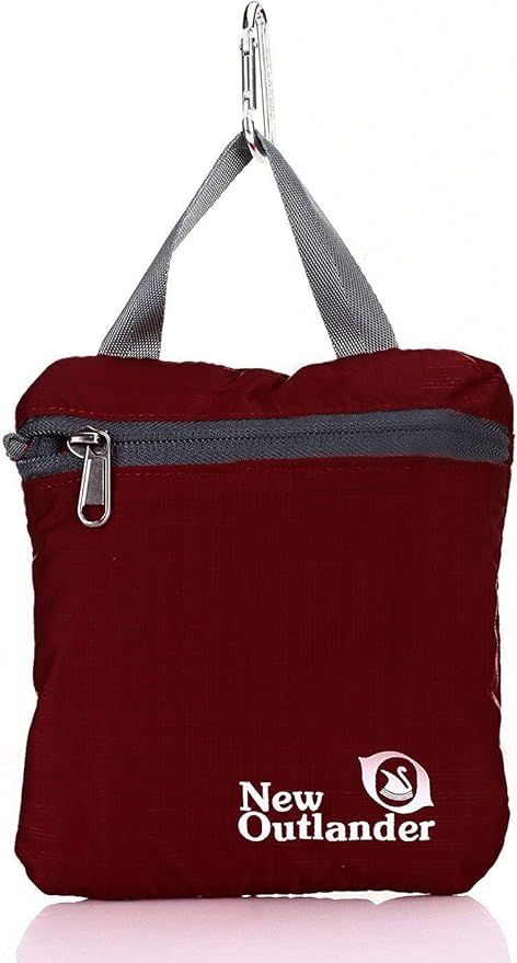 Outlander Packable Handy Lightweight Travel Hiking Backpack (Dak Red, 33L)