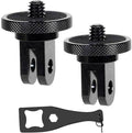 Aluminum Camera Tripod Adapter 1/4"-20 Conversion Adapter Mounts Compatible with Gopro Action Cameras Insta360 and Other Standard 1/4 Accessories, Quarter Inch Mount Adapter (Type AA)