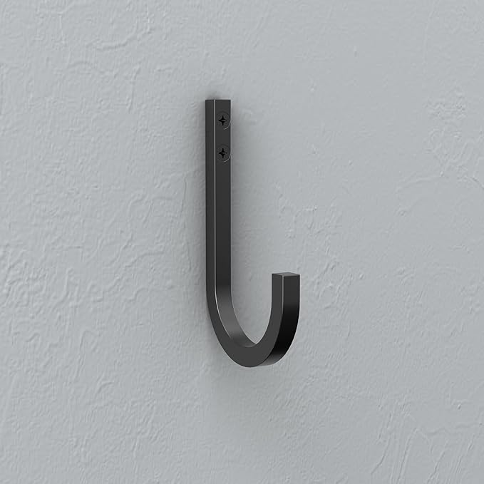 National Hardware N337-903 Reed Multipurpose Hook in Matte Black, 4"