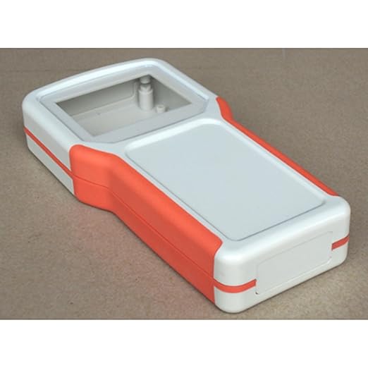 ABS Junction Box 204mmx100mmx35mm Portable Handheld Instrument Case Boxes Waterproof Dustproof Outdoor Project Box Cable Connection Protective Enclosure Orange