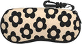 Watercolor Orca Whale Glasses Case Neoprene Portable Zipper Eyeglass Bag With Hook