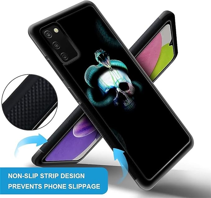 for Samsung Galaxy S20 FE Case, Skeleton Winding Snake Pattern Graphic Design Girl Boy Soft Silicone Hard Acrylic Shock Protection for Samsung Galaxy S20 FE