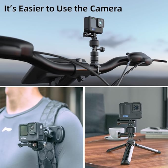 Magnetic Mount Accessories, Basic Set Quick Release Adapter Compatible with Gopro Hero 13/12/11/10/9, Insta360, AKASO, DJI and More (Magnetic Quick Release Kit)