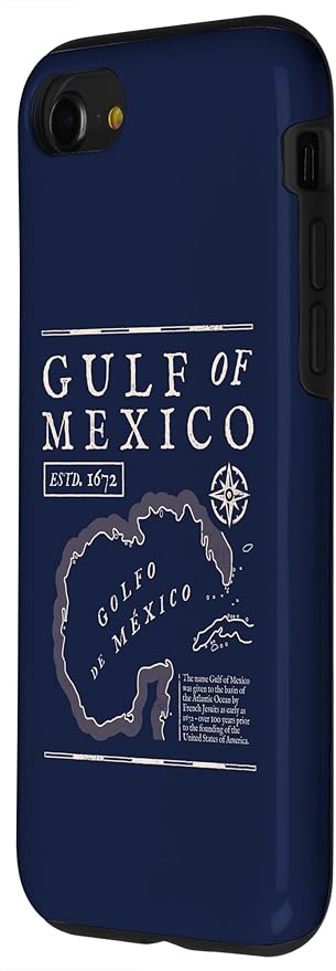 Gulf of Mexico 1672 Historic Map Case for iPhone SE (2020) / 7 / 8