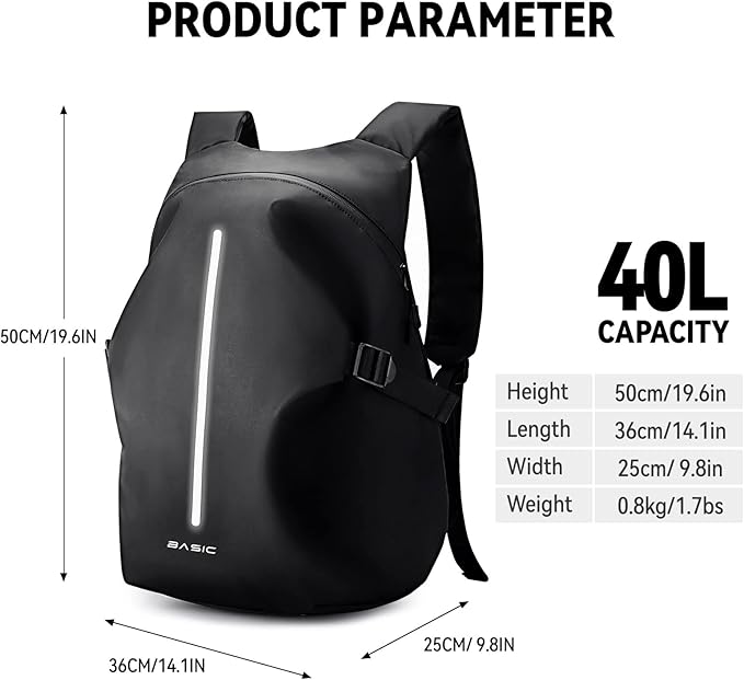 Motorcycle Backpack, Motorcycle Backpacks for Men and women, Waterproof Motorcycle Backpack, Helmet Bag Bookbag for riding, Outing