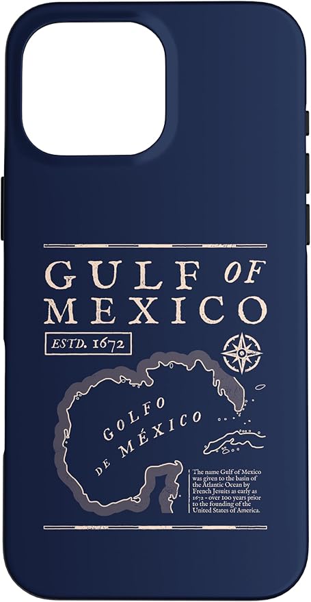 Gulf of Mexico 1672 Historic Map Case for iPhone 16 Pro Max