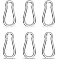 Carabiner, Heavy Duty Galvanized Steel Spring Snap Hook Carabiner Clips with 770LBS Holding Capacity, Ideal for Outdoor, Hammock, Swing and Travel (M10 4Inch, 6PCS)