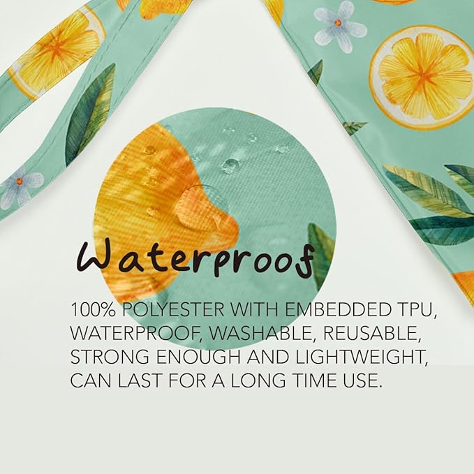 Fokongna Wet Bag for Swimsuit Travel Makeup Bag, Waterproof Large Capacity for Women Girls Mom Sister Friends, lemon Gifts Decor