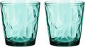 uxcell 10oz Acrylic Drinking Glasses, 2Pcs Plastic Reusable Tumblers Drinkware Unbreakable Water Glasses Cups Stackable & Dishwasher Safe for Home Outdoors Restaurant, Cyan