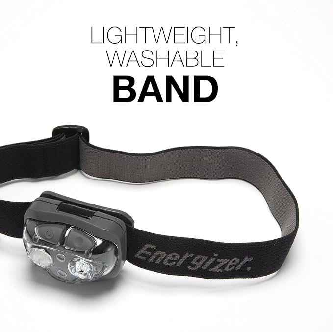 Energizer PRO-360 LED Headlamp, IPX4 Water Resistant Headlamps, High-Performance Head Light for Outdoors, Camping, Running, Storm, Survival LED Light for Emergencies (Batteries Included) (Pack of 2)