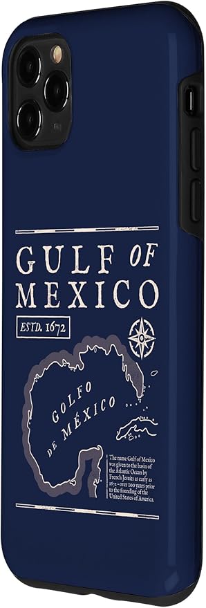 Gulf of Mexico 1672 Historic Map Case for iPhone 11 Pro Max