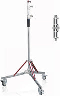 Kate Heavy Duty 10.8ft Light Stand with Casters, Adjustable Reinforced Stainless Steel Light Stand Tripod with 3 Wheels for Professional Studio Photography for Softbox, Monolight, Reflector