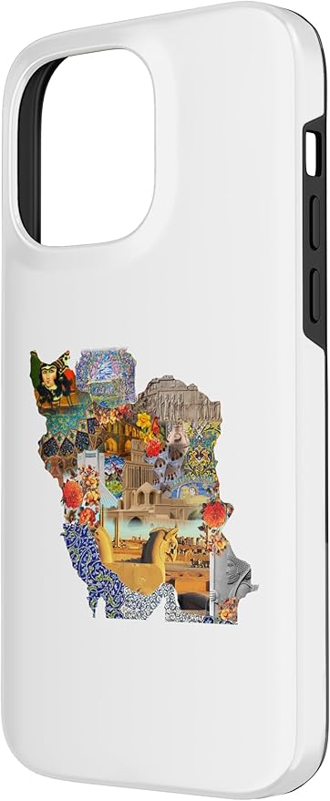 Map of Persian empire, Iran Map Case for iPhone 14 Pro Max