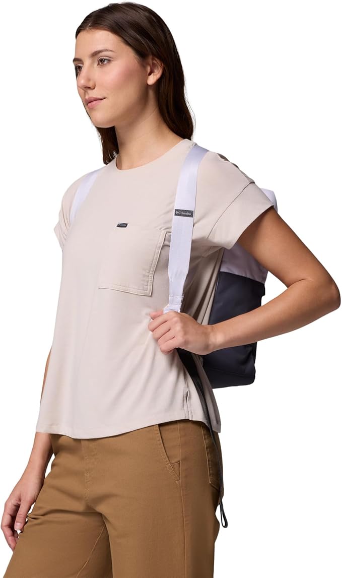 Columbia Unisex Trail Traveler 18L Backpack, Lavender Pearl/Shark, One Size