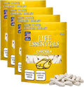 Life Essentials by Cat-Man-Doo | Chicken - 4 Pack of 5oz. Bags | Freeze Dried Chicken Cat & Dog Treats | Healthy, Single Ingredient, Training Treats, High Protein