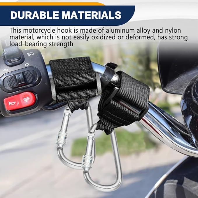 2 Pack UTV Hook for Hanging Headsets, Helmet and Goggles, Multipurpose Carabiners for Motorcycle Bicycle Stroller Electric Scooter Owner Fits 1.5-2.0" SXS Roll Cage Accessory Hook Hanger