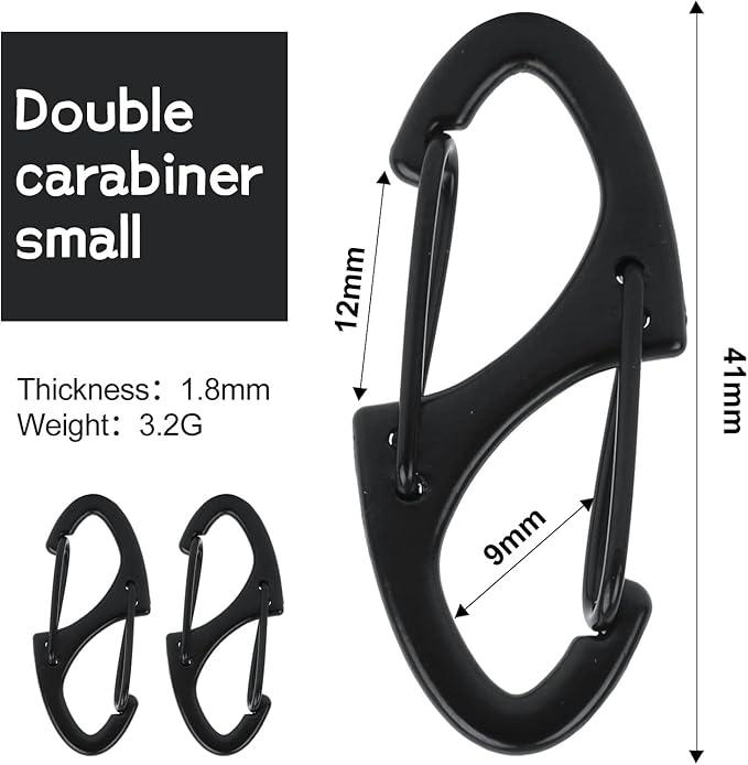 Lanyard Swivel Snap Hooks Heavy Duty Metal Lobster Claw Clasps for Backpack Charms, Zipper Pulls, Beads Projects, Colorful Little Clip