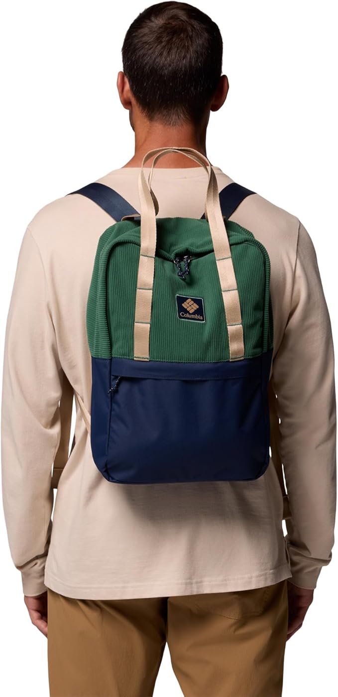 Columbia Unisex Trail Traveler 18L Backpack, Rain Forest/Collegiate Navy, One Size