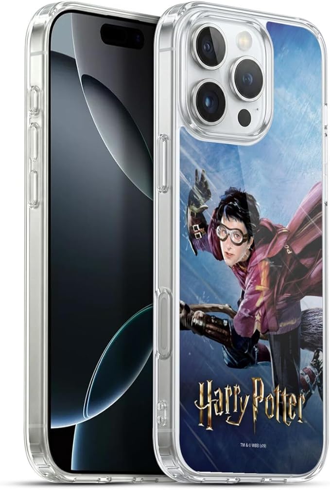Head Case Designs Officially Licensed Harry Potter Quidditch 1 Prisoner of Azkaban II Gel Case [Military Grade Protection] Compatible with Apple iPhone 16 Pro Max and Compatible with MagSafe