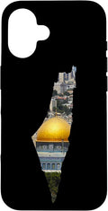 Palestinian Map Al Aqsa Jerusalem in Palestine Case for iPhone 16