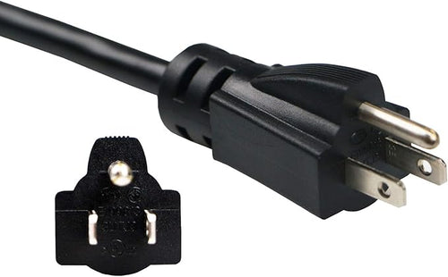10 Feet Tool Power Cord 14AWG Heavy Duty 3 Prong 15A 125V 105℃ Temperature Resistance Waterproof Replacement Power Supply Cord (3.1 Meters,Black)