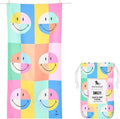 Dock & Bay Beach Towel - Quick Dry, Sand Free - Compact, Lightweight - 100% Recycled - Includes Bag - Calm - Extra Large (200x90cm, 78x35)