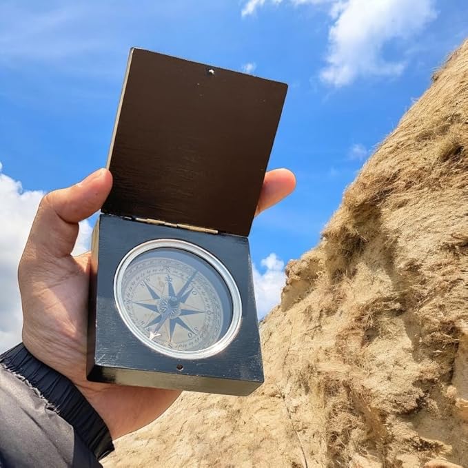 Lewis and Clark Expedition Nautical Compass, Handmade Black Rose Wooden and Brass Compass Authentic Compass,Nautical Gift, Gift for All, Unisex Gift Corporate Gift