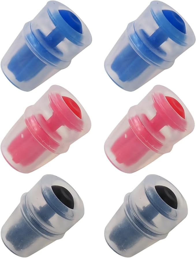 6pcs Multicolor Replacement Bite Nozzles for Osprey/Nathan & Hydrapak Hydration Reservoirs - Lead-Free Silicone Sheaths