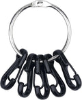 SWATOM Small Mini Carabiner Clip Tiny Spring Snap Hook Keychains Micro Carabiners for Paracord EDC Alloy Key Rings Outdoor Hiking Fishing Camping Backpack Accessories