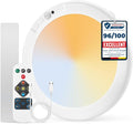 Combuh Battery Operated Shower Light Waterproof Inside, Rechargeable Motion Sensor Ceiling Lights Battery Powered with Remote, No Wiring Magnetic Cordless LED Overhead Lighting for Closet Hallway