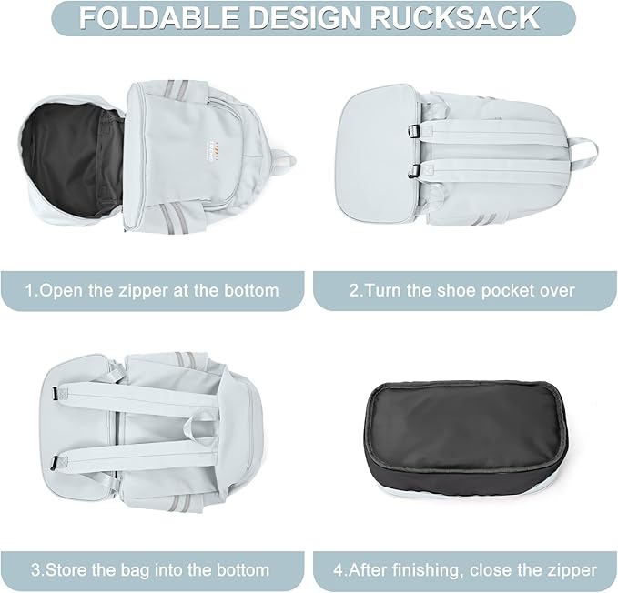 coofay Gym Backpack For Women Waterproof Sports Backpack With Shoe Compartment Lightweight Travel Backpacks Small Gym Bag Dance Volleyball Backpacks