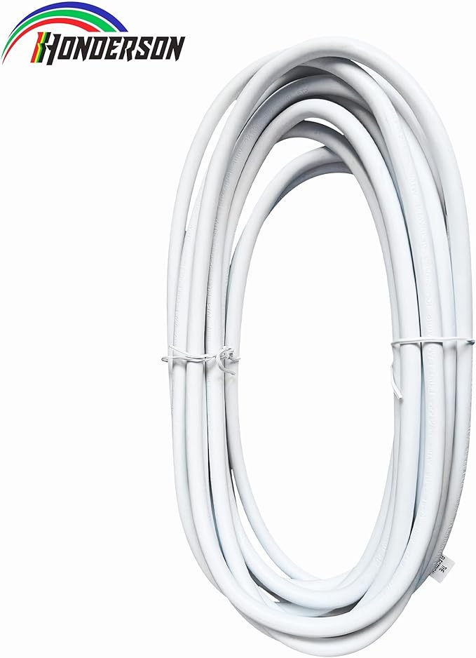 Indoor Outdoor Extension Cord Weatherproof, UL Certified, 16 Gauge 10FT White 3 Prong Heavy Duty, 16/3 SJTW 13A Power Cord for Outdoor Lights, Appliances, Lawn