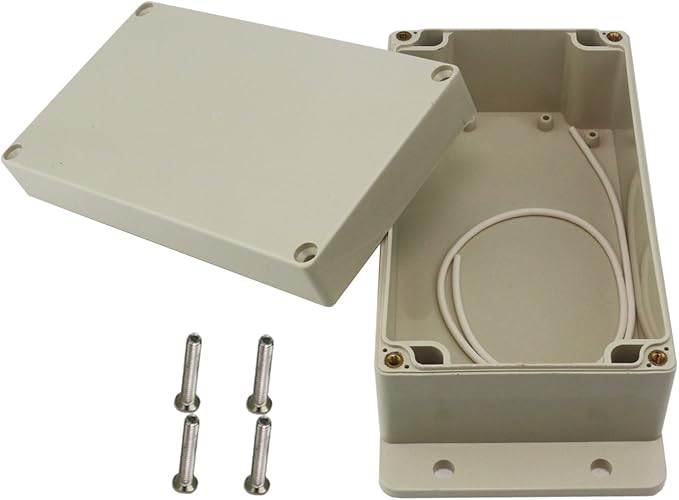 Ogrmar Plastic Dustproof IP65 Junction Box DIY Case Enclosure (6.2"x 3.5"x 2.5")