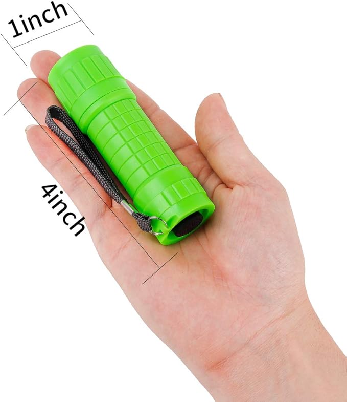 Whaply Small Mini Flashlights Pack of 30,Assorted Colors,New Type Cob Light,With Battery
