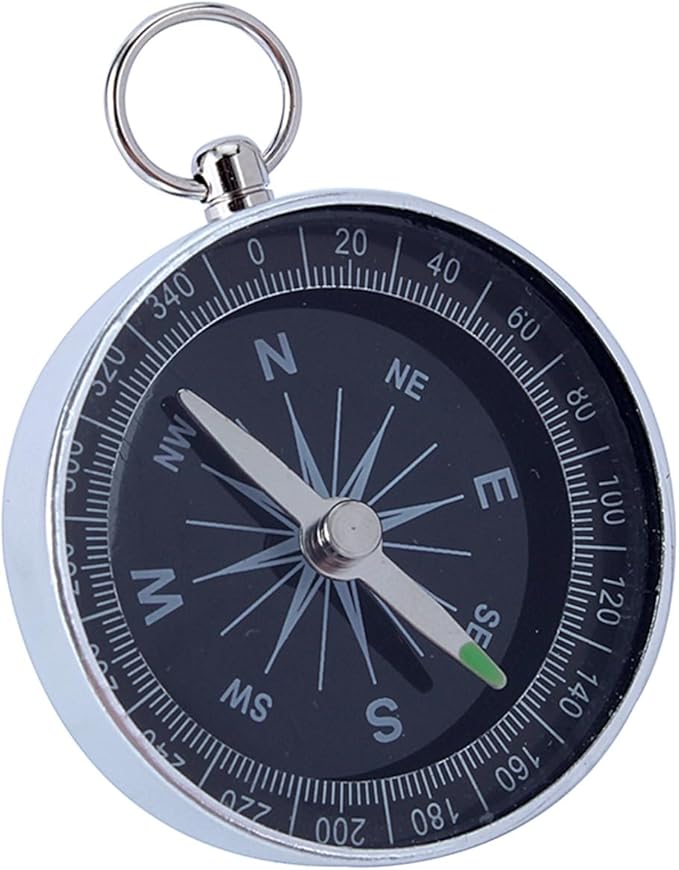 Camping Pocket Compass, Portable Survival Sports Navigation Compass for Camping Hiking Compass for Kids Car Compass