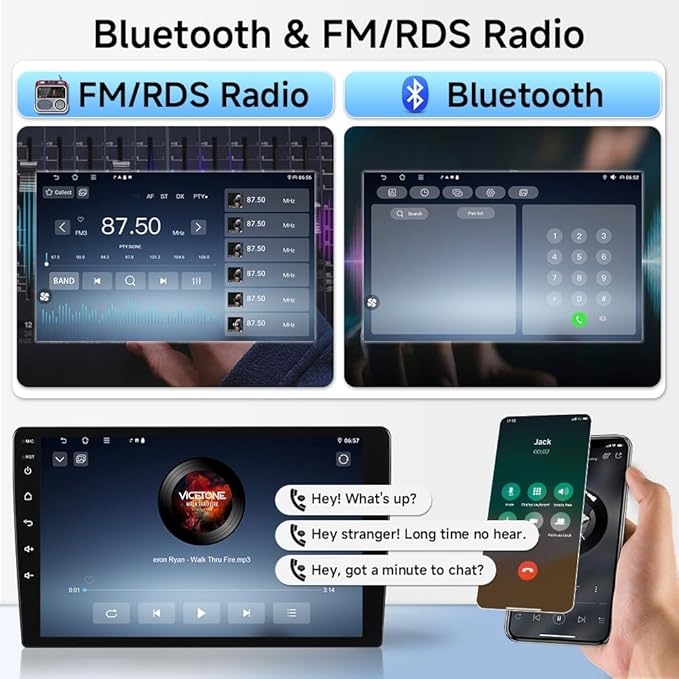 ASURE 4+64G Android 15 Car Stereo for Jeep Compass 2017‑2020-10.1" HD Touchscreen Radio with Wireless CarPlay/Android Auto, GPS Navigation, DSP, Plug & Play Head Unit for 2017 2018 2019 2020 Compass