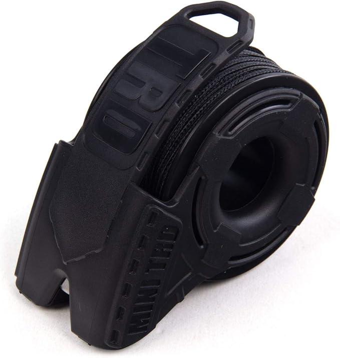Atwood Rope MFG V2 Micro Utility Cord Rope Dispenser 125ft Tactical Nylon/Polyester Reusable Spool Mini TRD | Cutting Blade, Cord Grip, View Port, Belt Clip