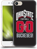 Head Case Designs Officially Licensed Ohio State University Go Buckeyes Football Graphics Hard Back Case Compatible with Apple iPhone 7/8 / SE 2020 & 2022