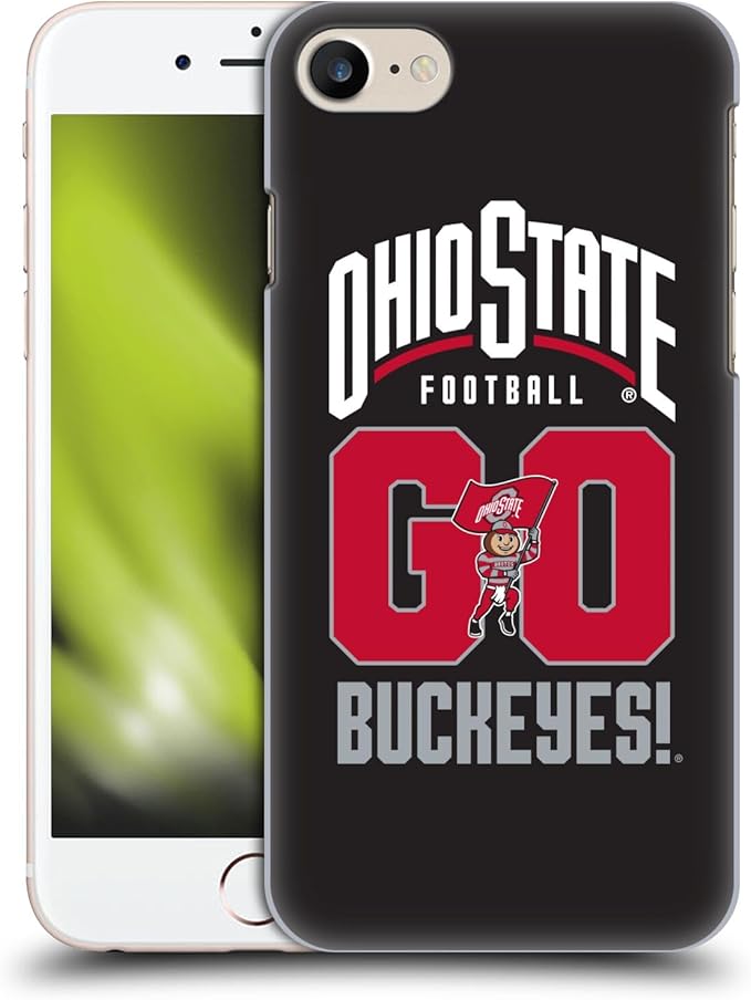 Head Case Designs Officially Licensed Ohio State University Go Buckeyes Football Graphics Hard Back Case Compatible with Apple iPhone 7/8 / SE 2020 & 2022