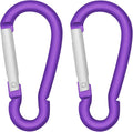 LESHIRY Large Carabiners Keychain 3" Aluminum D Shape Premium Durable D-Ring Carabiner Clip Hook Camping Accessories Snap Link Key Chain Durable Improved Design