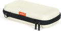 Off White Small Travel Electronic Organizer Case - Universal Hard Carrying Case Portable Storage Pouch Bag for Tech Accessories, Cable, Cord, MP3 Players, Card, Car Key Cash, SD Card