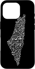 Historic Palestine Map of Cities - Arabic Calligraphy Case for iPhone 16 Pro