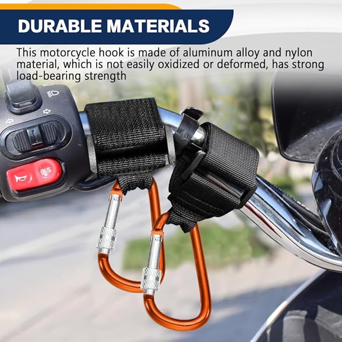 2 Pack UTV Hook for Hanging Headsets, Helmet and Goggles, Multipurpose Carabiners for Motorcycle Bicycle Stroller Electric Scooter Owner Fits 1.5-2.0" SXS Roll Cage Accessory Hook Hanger