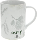 Pavilion Gift Company - Camp Life - 18 oz Coffee Tea Mug Camp Life Camping Cabin Forest Outdoors Drinkware Kitchenware