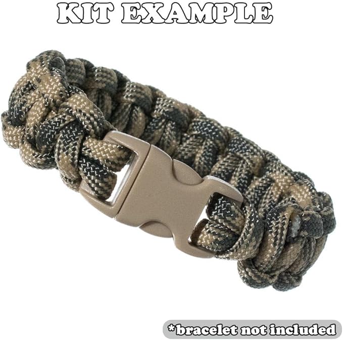 Paracord Planet 550lb Type III Paracord Combo Crafting Kits with Buckles
