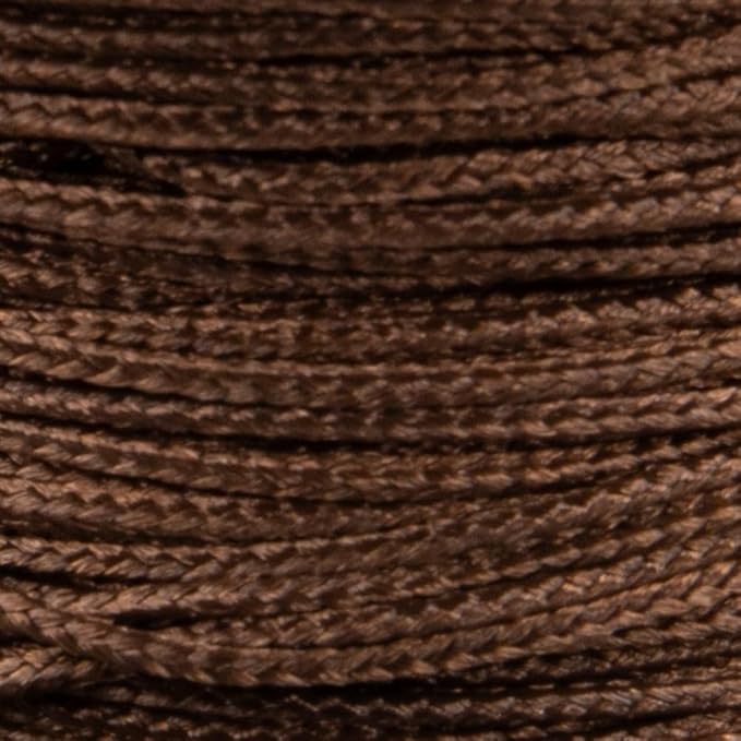 Paracord Planet Micro Paracord – Thin Braided Cord for Crafting, Fishing, and DIY Projects in 125 ft Spools – New Brown