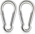 Locking Carabiner Clips, Stainless Steel Spring Snap Hook Locking Carabiner Heavy Duty - 304 Premium Stainless Steel Thumb Screw Carabiner Clip