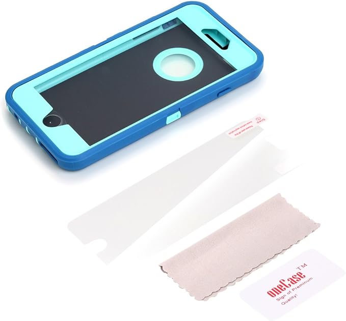 AICase iPhone 6 Case, iPhone 6S Case [Heavy Duty] Built-in Screen Protector Tough 3 in 1 Rugged Shockproof Cover for Apple iPhone 6/6S (Ocean Blue/Aqua Blue)